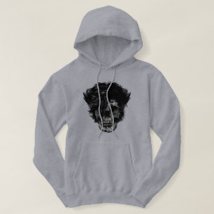 Rockstar Skull with Wild Hair Hoodie