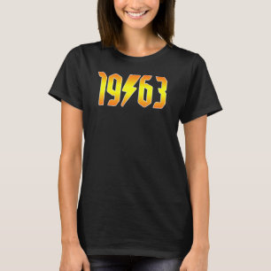 Rockstars are Born in 1963 Birthday Rock N Roll Gr T-Shirt