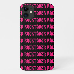 Rocktober Rock Music Pink Print Case-Mate iPhone Case