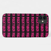 Rocktober Rock Music Pink Print Case-Mate iPhone Case (Back (Horizontal))