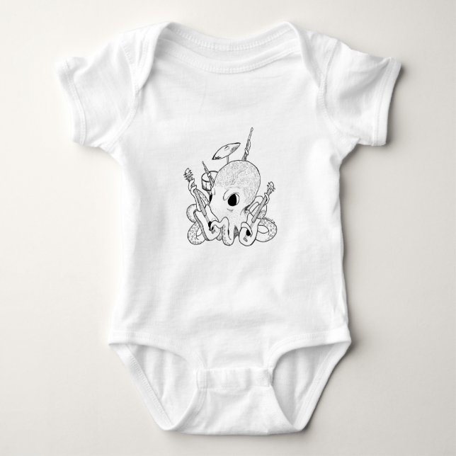 Rocktopus Baby Bodysuit (Front)