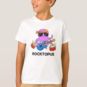 Rocktopus Funny Rock Band Octopus Pun  T-Shirt