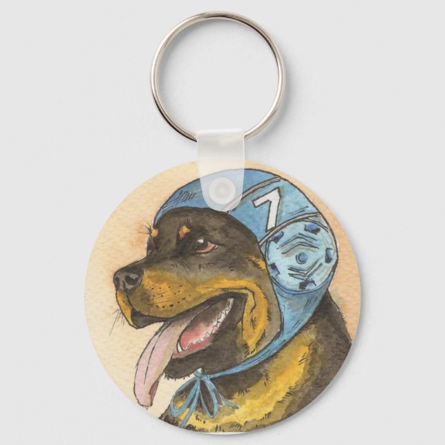 Rockwailler con gorro waterpolo key ring (Front)