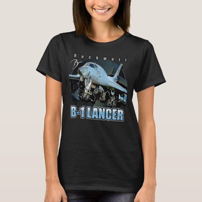 Rockwell B1 Lancer USAF  Supersonic Heavy Bomber T-Shirt (Front)