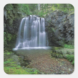 Rockwell Falls in the Two Medicine Valley of Square Sticker