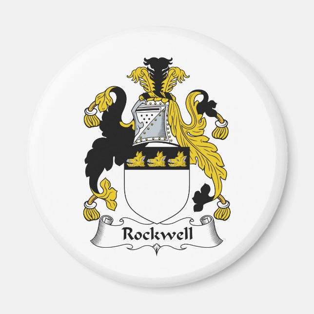 Rockwell Family Crest Magnet (Front)