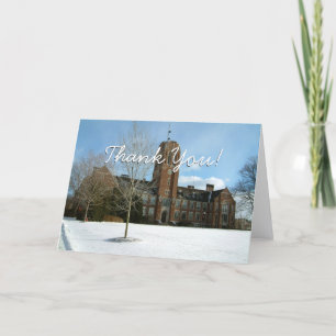 Rockwell in Winter at Grove City College Thank You Card