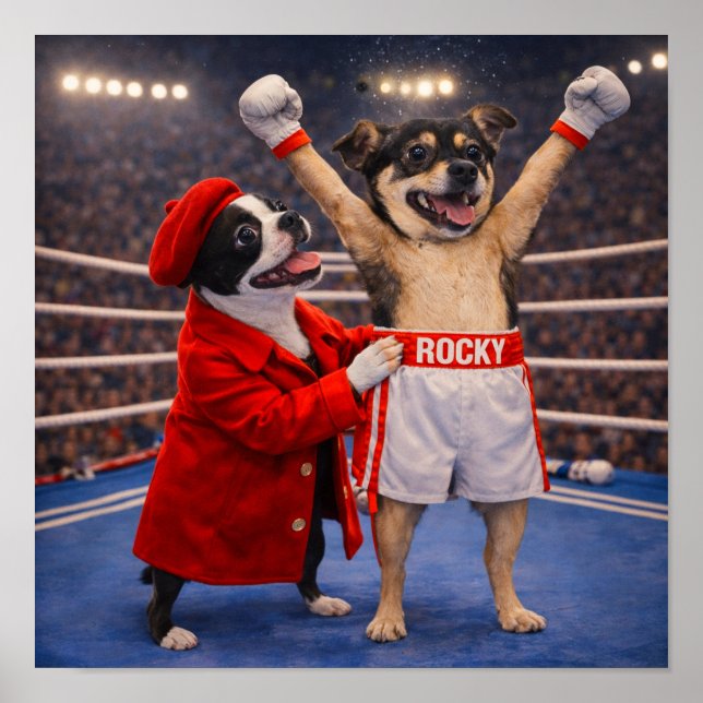 "Rocky and Adrian" Poster (Front)