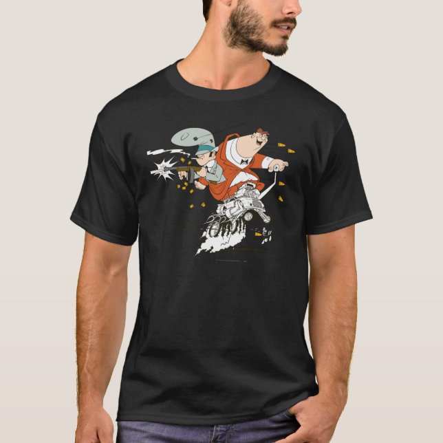 Rocky and Mugsy Rat a tat tat tat T-Shirt (Front)