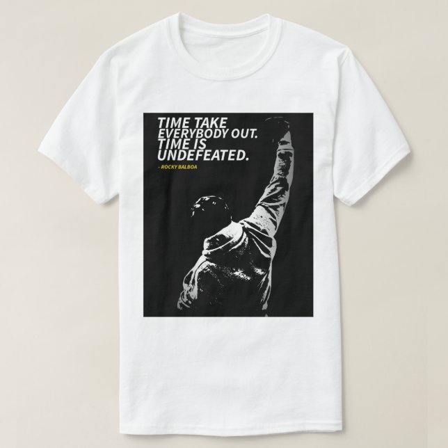 Rocky Balboa quotes T-Shirt (Design Front)