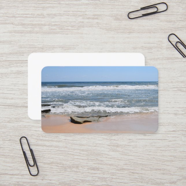 Rocky Beach Business Card (Front/Back In Situ)