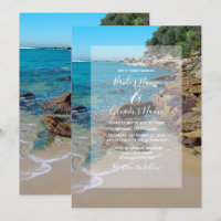 Rocky Beach Wedding Invitations