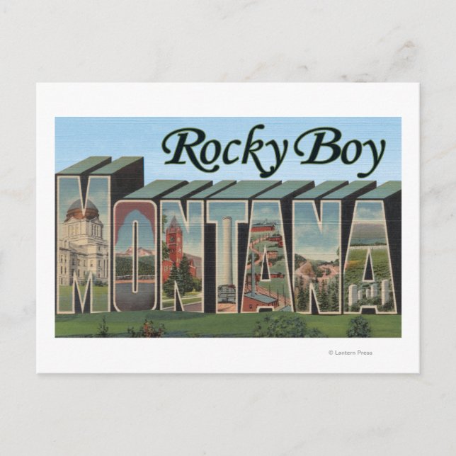 Rocky Boy, Montana Postcard (Front)