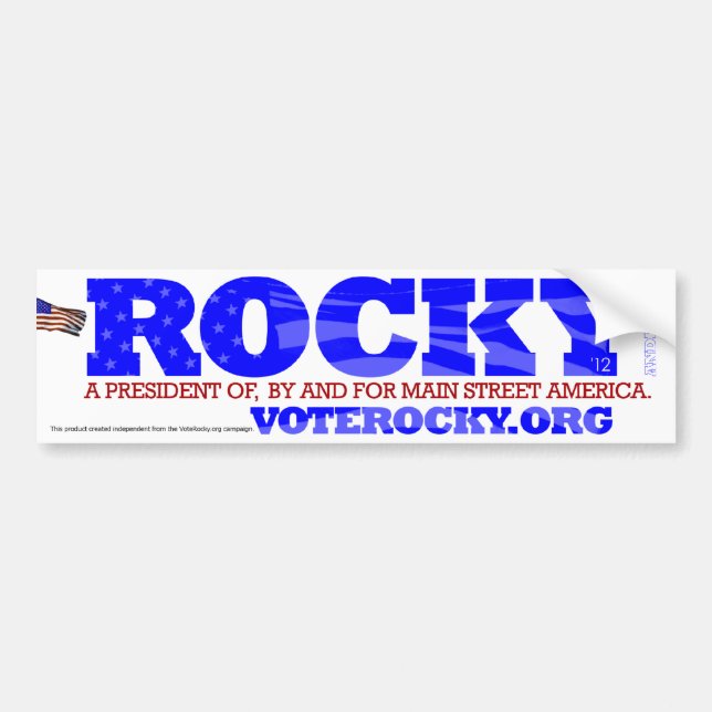 ROCKY Bumper Sticker (Front)