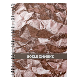Rocky Classy Rose Gold Monogram Notebook