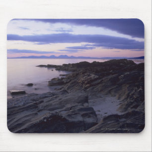 Rocky Coast at Sunset in Kintyre, Argyll, Scotland Mouse Pad
