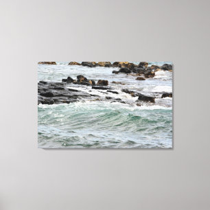 Rocky Coast in Kauai, Hawaii Canvas Print
