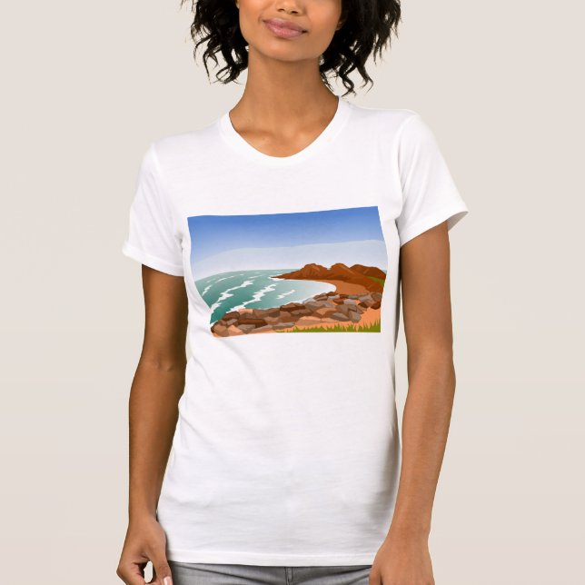Rocky Coast Womens T-Shirt (Front)