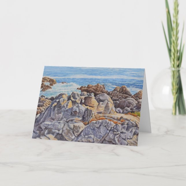 Rocky Coastline of Monterey Card (Front)