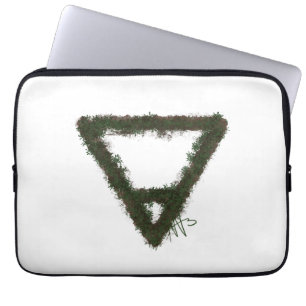 Rocky Earth Element Alchemy Symbol Laptop Sleeve