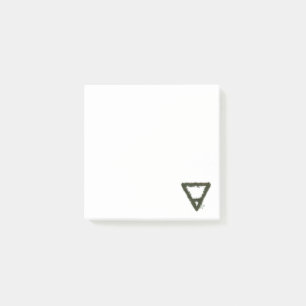 Rocky Earth Element Alchemy Symbol Post-it Notes