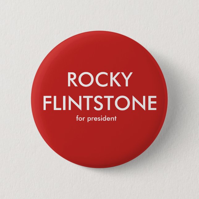 Rocky Flintdstone of Belinda Blinked button (Front)