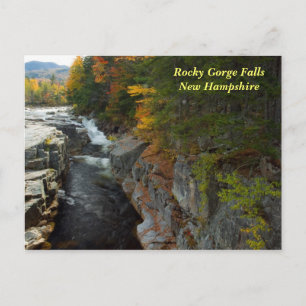 Rocky Gorge Falls, NH Postcard