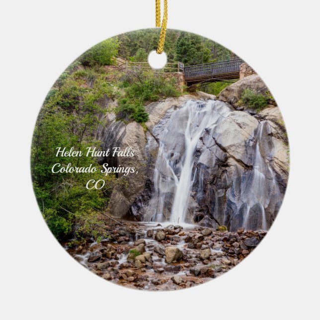 Rocky Helen Hunt Falls Circle Ornament (Front)