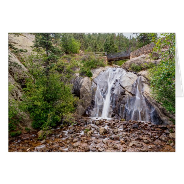 Rocky Helen Hunt Falls Greeting Card (Front Horizontal)
