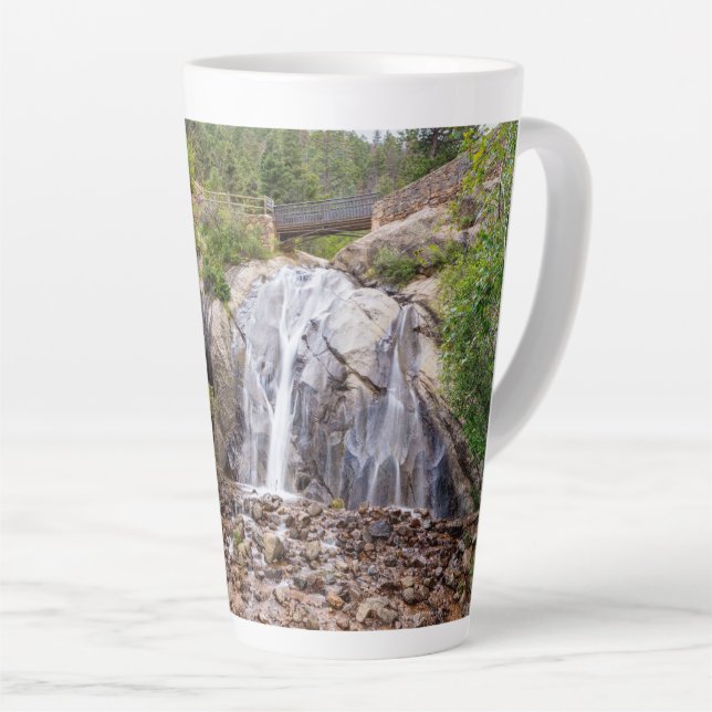 Rocky Helen Hunt Falls Latte Mug (Right Angle)