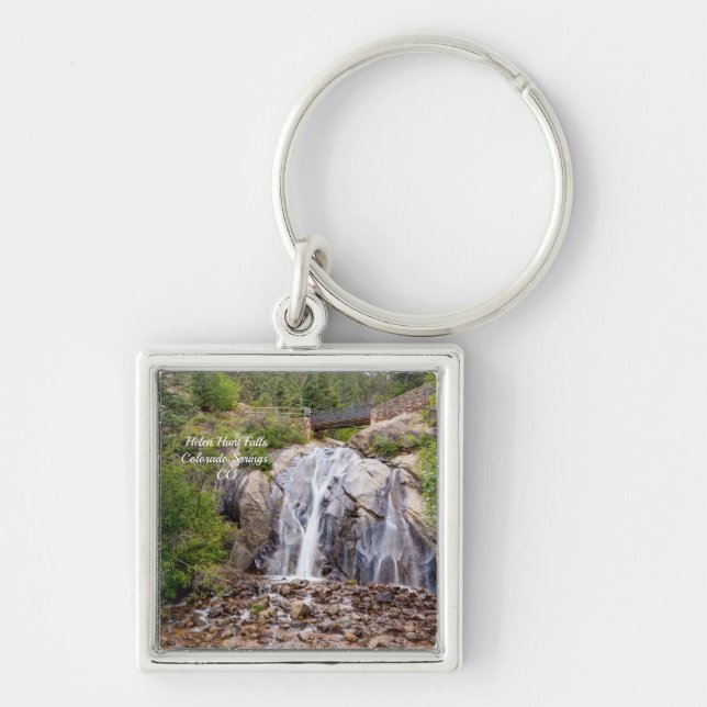 Rocky Helen Hunt Falls Square Keychain (Front)