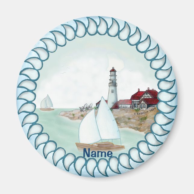 Rocky Lighthouse  Magnet (Front)
