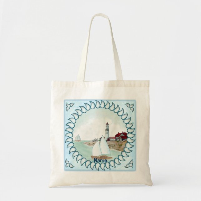 Rocky Lighthouse  Tote Bag (Front)