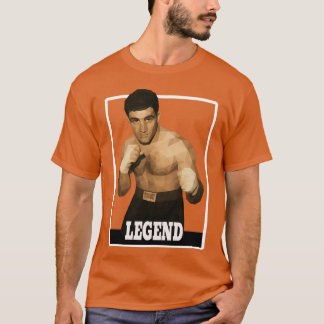 Rocky Marciano Low Poly Legend – Boxing Icon, Vint T-Shirt