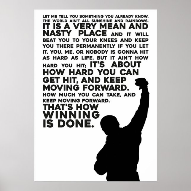 Rocky Motivation     alpolmanujsaf Poster (Front)