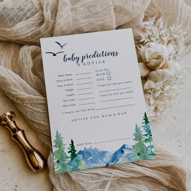 Rocky Mountain Baby Predictions & Advice Card (Creator Uploaded)