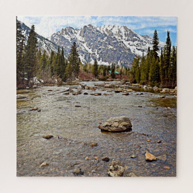 Rocky Mountain Bubbling Brook - 20x20 - 676 pcs Jigsaw Puzzle (Vertical)