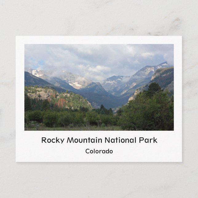 Rocky Mountain Clouds Postcard (Front)