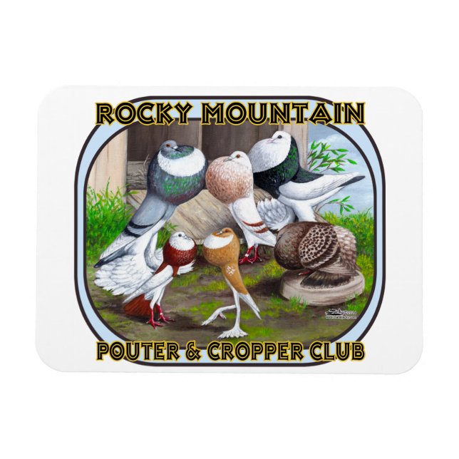 Rocky Mountain Club Logo Magnet (Horizontal)