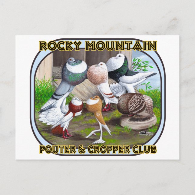 Rocky Mountain Club Logo Postcard (Front)