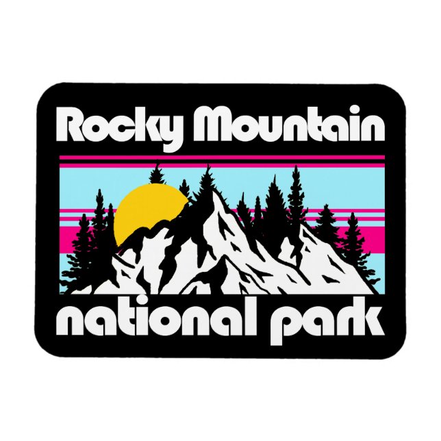 Rocky Mountain,Colorado Magnet (Horizontal)