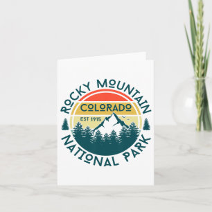 Rocky Mountain Colorado Nature Hiking Outdoors Tra Card