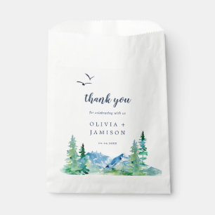 Rocky Mountain Destination Wedding Thank You Favour Bags
