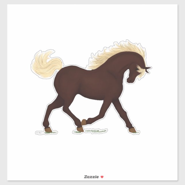 Rocky Mountain Horse Brown Pony Equestrian (Sheet)