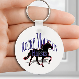 Rocky Mountain Horses - Personalise It Key Ring