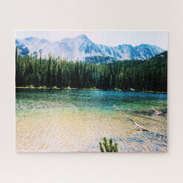 Rocky Mountain Lake Jigsaw Puzzle (Horizontal)