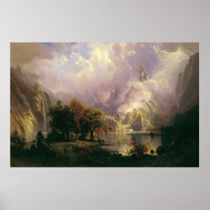 Rocky Mountain Landscape Majestic Scenery Poster