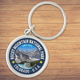 Rocky Mountain Landscape – Travel Photography  Key Ring