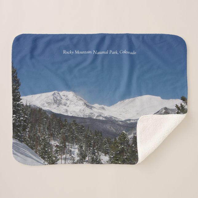 Rocky Mountain National Park 2 sherpa blanket (Front (Horizontal))