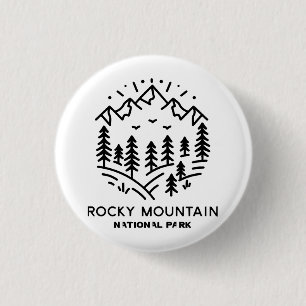 Rocky Mountain National Park  3 Cm Round Badge